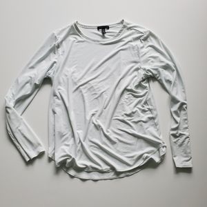 Eileen Fisher Viscose Crew Neck Long Sleeve Shirt